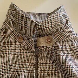 Christopher Dawes Tuttle Golf Tweed Jacket XL Plaid English Wool Houndstooth Vtg
